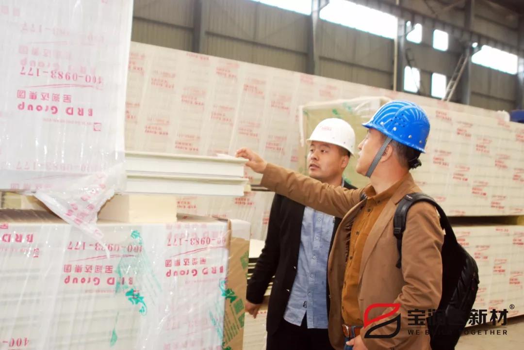 宝润达聚氨酯复合板被韩国客户Shin先生高度认可