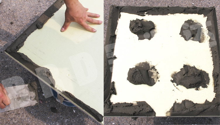 宝润达保温一体板施工步骤-配置砂浆