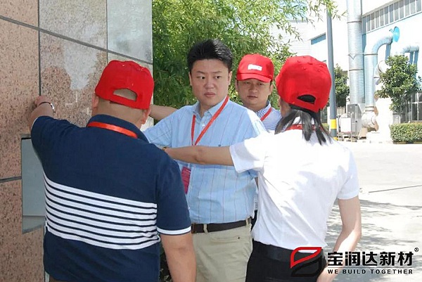 迪拜客户来访宝润达洽谈保温装一体板合作